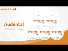 أودنتال 98 ST زيركونيا الأسنان كتلة 1100MPA 43% TRANSLUCENCY لون A1,A2,A3