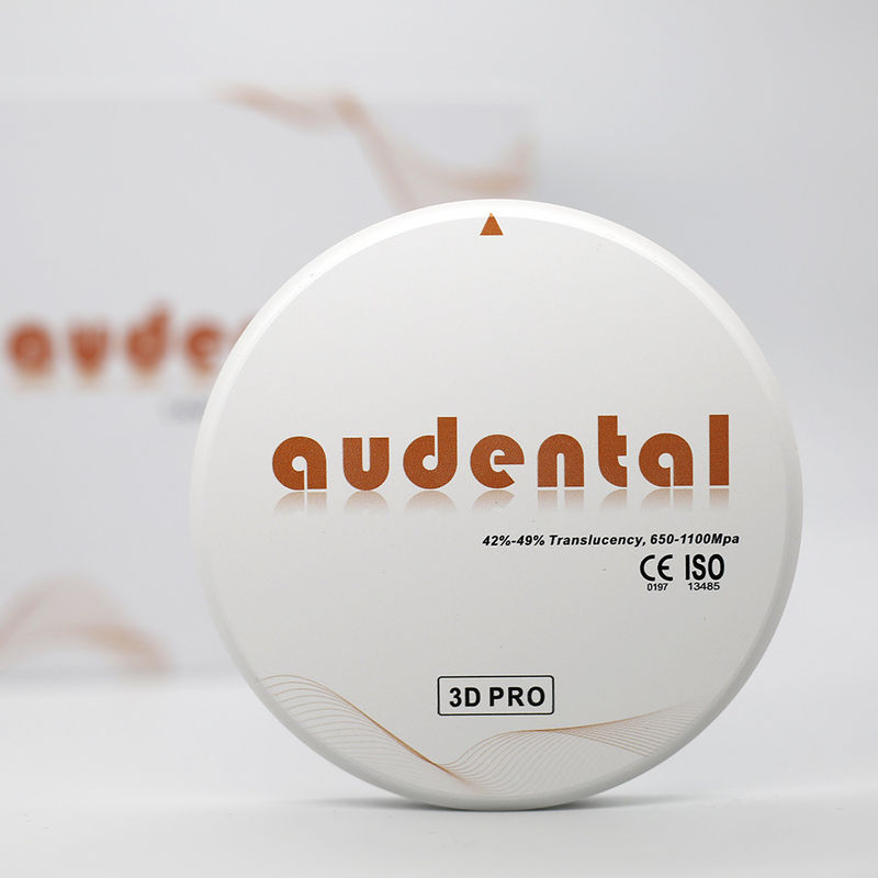 3D Pro Zirconia الأسنان البيضاء CAD CAM Block 98/95/92mm Open System CE