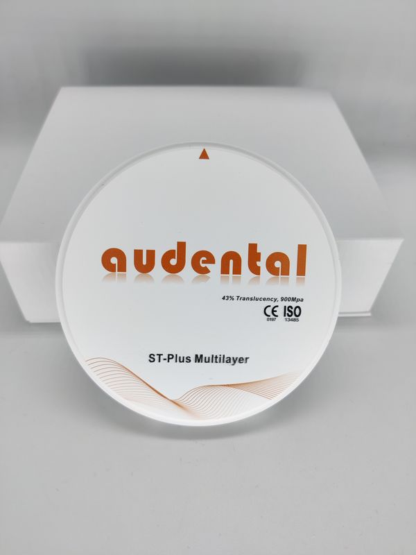 46٪ شفافة ST-Plus متعددة الطبقات Zirconia Round Disc Block Smooth Vita 16 ظل لاستعادة الأسنان