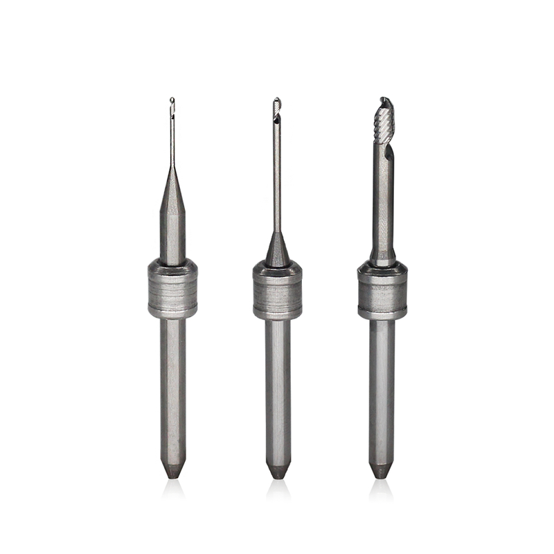 VHF Milling Burs for Zirconia and Glass Ceramic Milling High-Performance Tungsten Carbide Cutting Tools with Diamond and DLC Coating