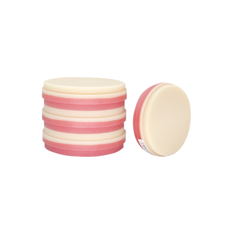 كتلة PMMA وردية اللون A2 للأسنان متينة ومقاومة للماء لترميمات قوية ومتينة