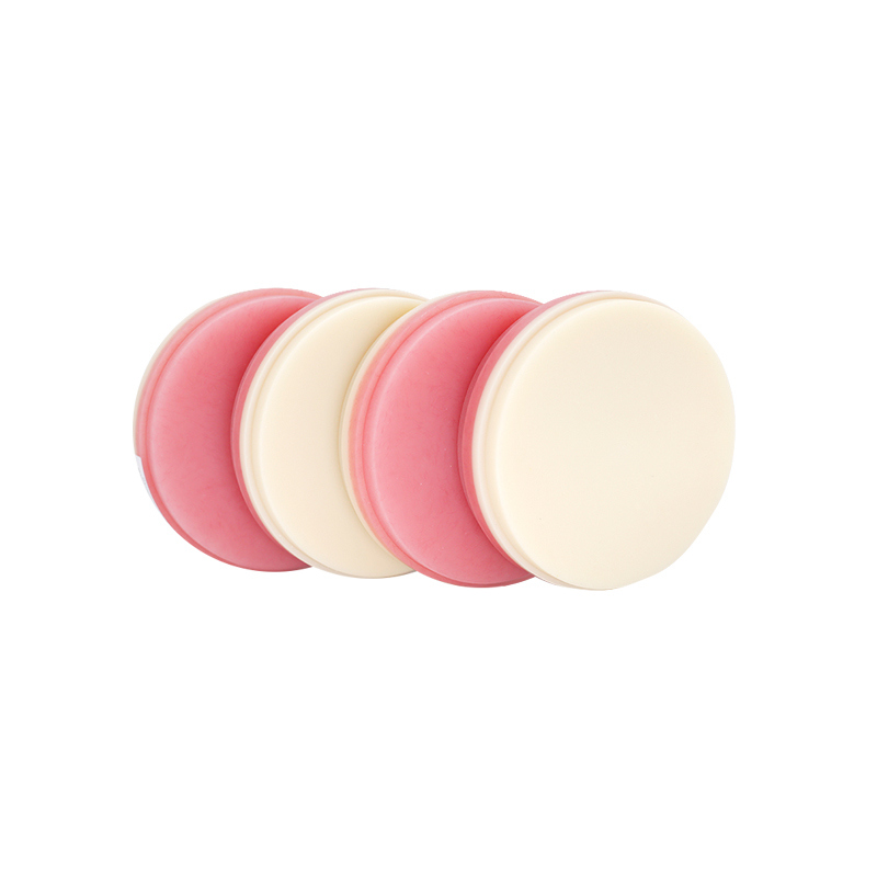 كتلة PMMA وردية اللون A2 للأسنان متينة ومقاومة للماء لترميمات قوية ومتينة