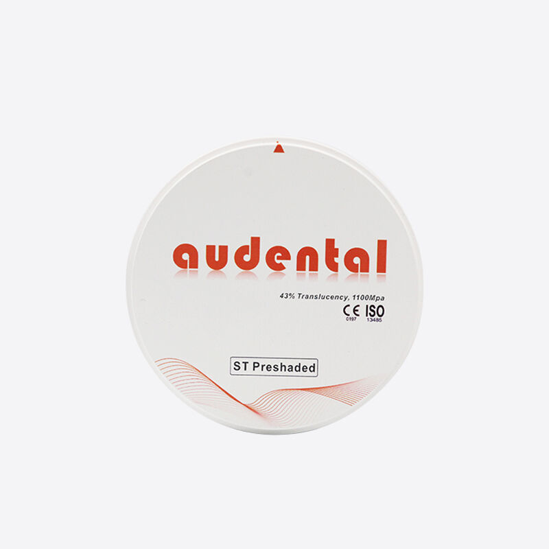 كتلة زركونيا مسبقة التظليل بألوان VITA ملونة مسبقًا مما يضمن نتائج لونية موحدة يمكن التنبؤ بها للتصنيع السني