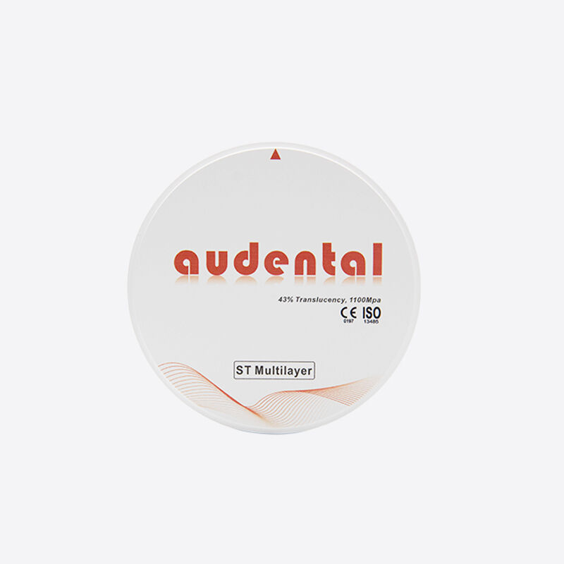 قوة طبيعية سلسة جيدة الشفافية ST/DST كتلة زركونيا متعددة الطبقات لترميم الأسنان