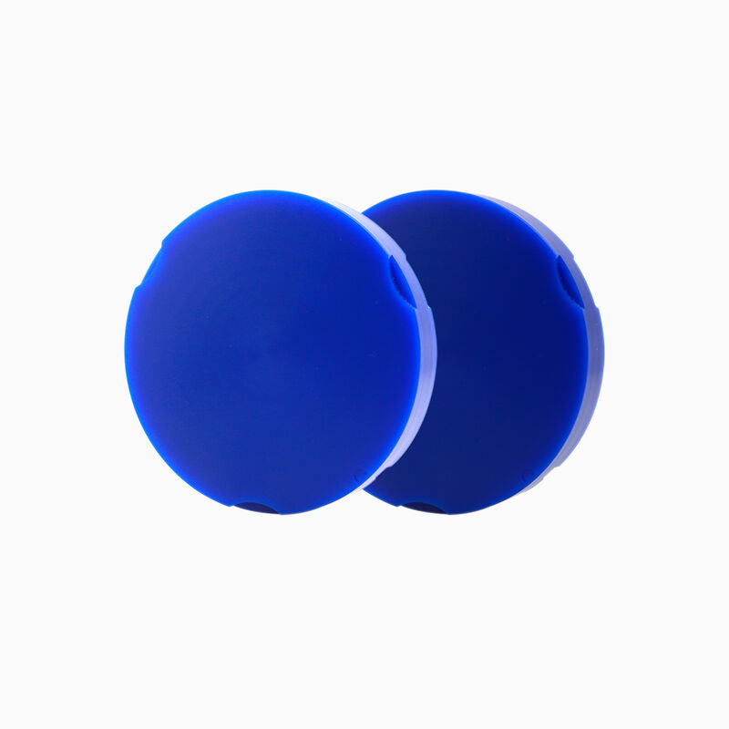 قرص شمع أسنان بألوان متعددة أزرق وأخضر وأبيض مصمم للاحتراق النظيف والسماح برؤية سهلة للتشكل الإطباقي