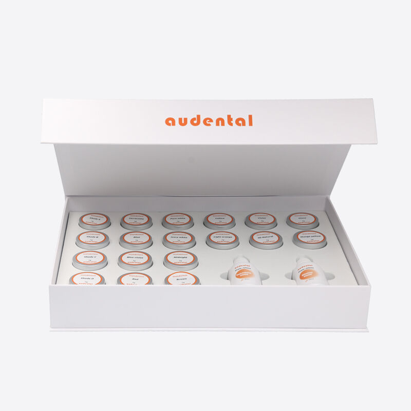 معدات مختبرات الأسنان تقدم نظام تلوين للزيركونيا ذات المخطط الكامل مع التعامل السلس والنتائج الجمالية المتسقة