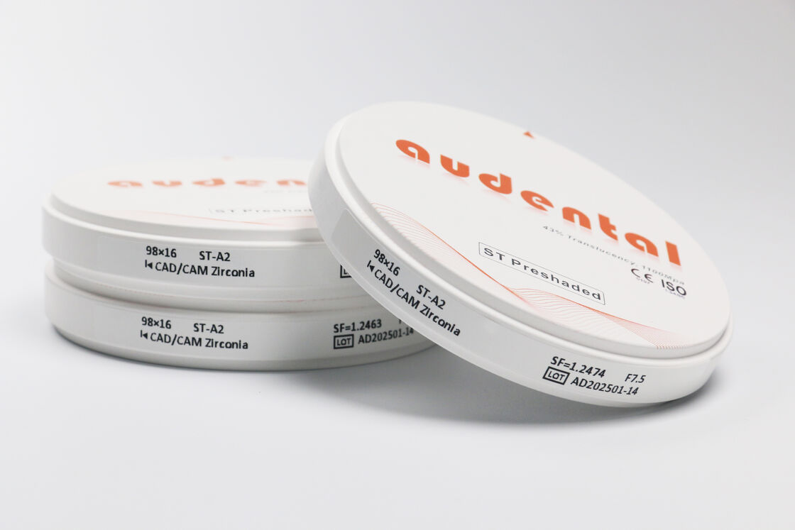 كتلة زركونيا مسبقة التظليل توفر توافقًا حيويًا مثبتًا وامتثالًا لمتطلبات الأجهزة الطبية لطب الأسنان الآمن
