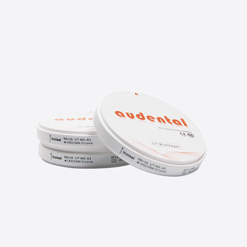 كتلة الزركونيا المتعددة الطبقات تقدم قوة متوازنة وشفافية عالية للتطبيقات الأسنانية الأمامية والخلفية