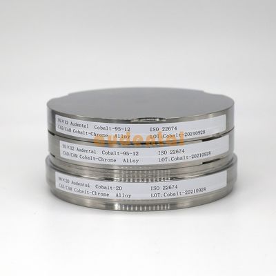 أودنتال CoCr بلوك ديسك أسنان الكوبالت كروم سبيكة ديسك لسياسة طحن CAD CAM
