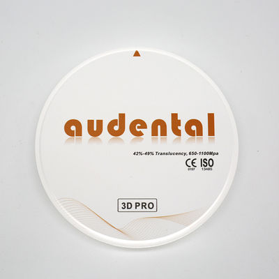 زيركونيا 3D Pro مع قوة الانحناء 650-1100Mpa 12 14 16 18 20 22 25mm سمك