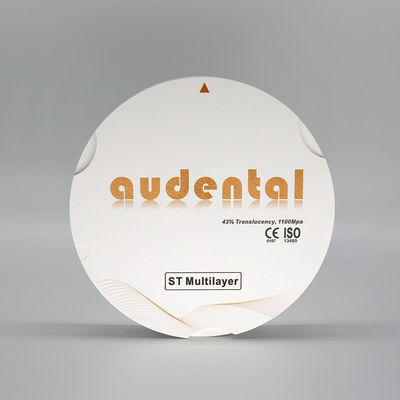 مواد مختبر الأسنان السمعية CAD CAM Zirconia Block Super Translucency ST متعددة الطبقات